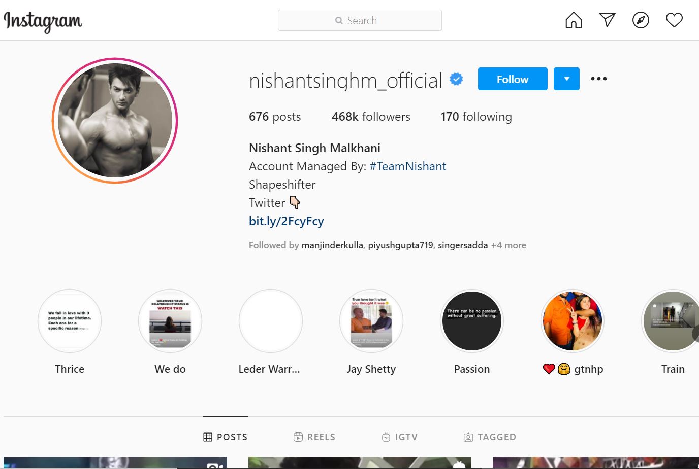 Nishant Singh Malkani Height, Age, Wife, Girlfriend, Biography & Facts 14 Nishant Singh Malkani official Instagram page