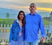 Niti Taylor with her father Sandip Taylor