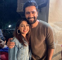 Niti Taylor with her favourite actor Vicky Kaushal