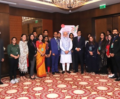 Pradeep Bhandari Wiki, Age, Wife, Family, Salary, Biography & Facts 15 Pradeep Bhandari and his team with PM Modi