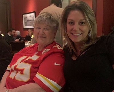Randi Mahomes pictured with her mother Debbie Bates Martin