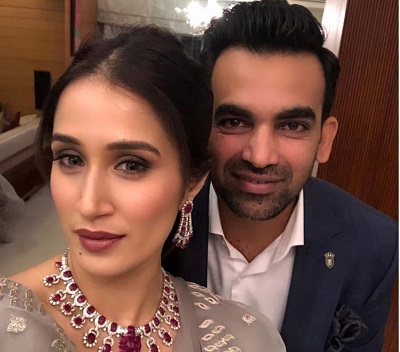 Sagarika Ghatge Height, Weight, Age, Husband, Caste, Biography & Facts 12 Sagarika Ghatge with her husband Zaheer Khan