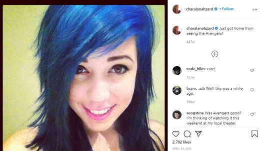 Alanah Pearce's first Instagram post