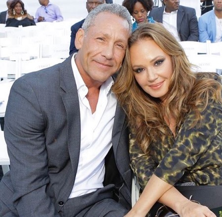 Angelo Pagan with his wife Leah Remini