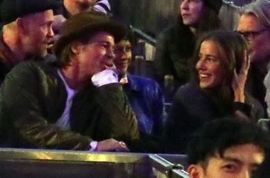 Brad Pitt with rumored girlfriend Nicole Poturalski