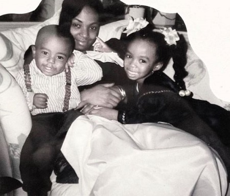 Bobby Brown Jr. Wiki, Age, Girlfriend, Death, Family, Biography & More 6 Childhood picture of Bobby Brown Jr with his mother Kim Ward and sister La'Princia Brown