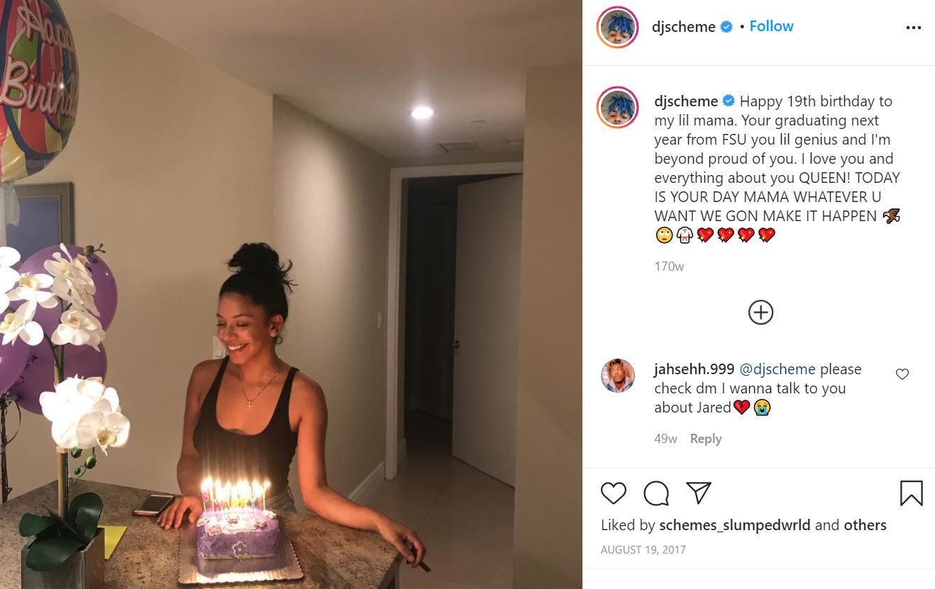 DJ Scheme Instagram debut post