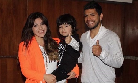 Giannina Maradona: Wiki, Age, Husband, Height, Family, Biography & More 14 Giannina Maradona with her ex-husband Sergio Aguero and son Benjamín Agüero Maradona
