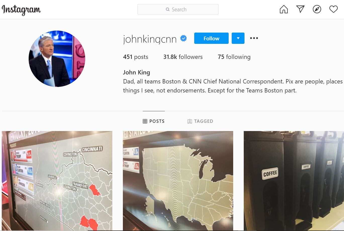 John King Height, Weight, Age, Wife, Children, Family, Biography & More 11 John King Instagram account