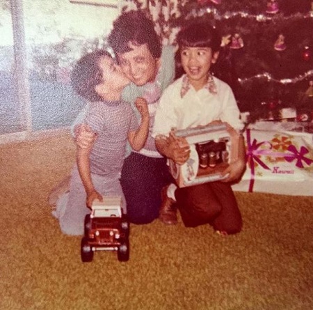 John Shimooka (Surfer) Wiki, Age, Wife, Height, Family, Biography & More 8 John Shimooka's childhood photo with his mom and sister
