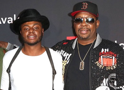 Landon Brown brother Bobby Brown jr with father Bobby Brown Sr