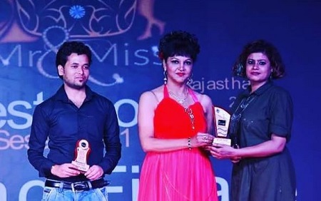 Leena Acharya at the contest Mr & Mrs Icon Rajasthan