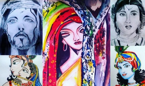 Leena Acharya: Wiki, Age, Husband, Height, Family, Biography & Facts 17 Leena Acharya's handmade paintings