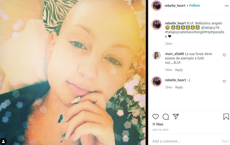 Nunzia Pennino: Wiki, Age, Husband, Family, Biography & More 28 Nunzia Pennino paid tribute to Talia Joy Castellano (internet celebrity) on her Instagram account