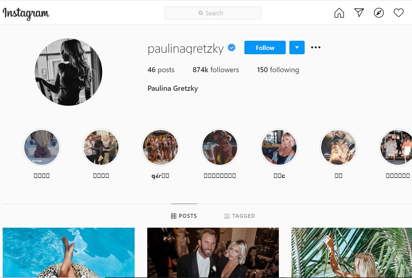 Paulina Gretzky: Wiki, Age, Height, Weight, Boyfriend, Biography & More 12 Paulina Gretzky Instagram account