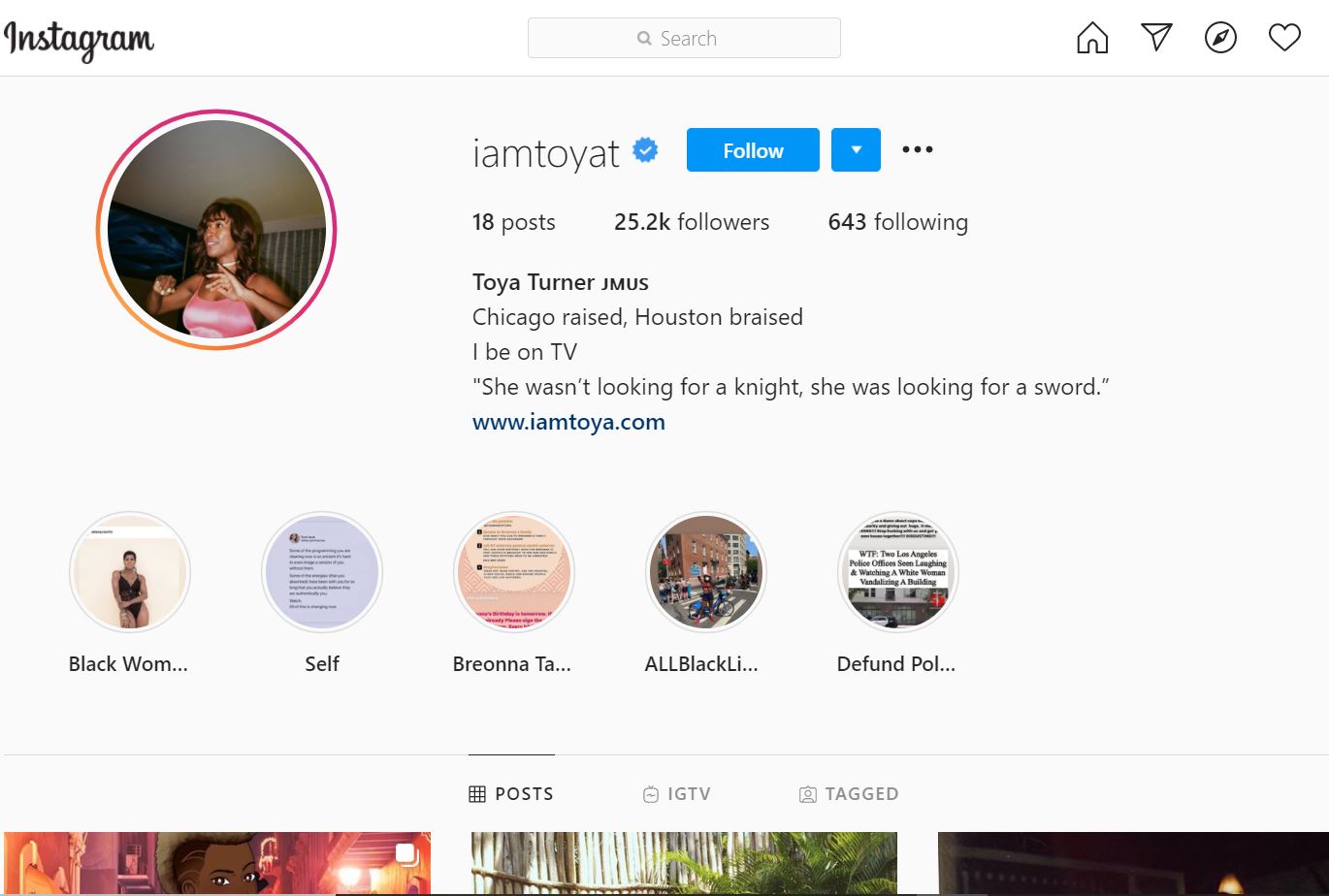 Toya Turner Age, Height, Weight, Boyfriend, Biography, Family & More 10 Toya Turner Instagram account