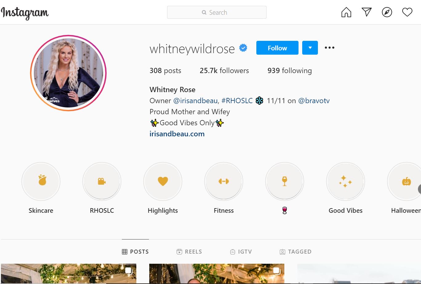 Whitney Rose (RHOSLC) Wiki, Age, Husband, Height, Family, Biography & More 14 Whitney Rose Instagram account
