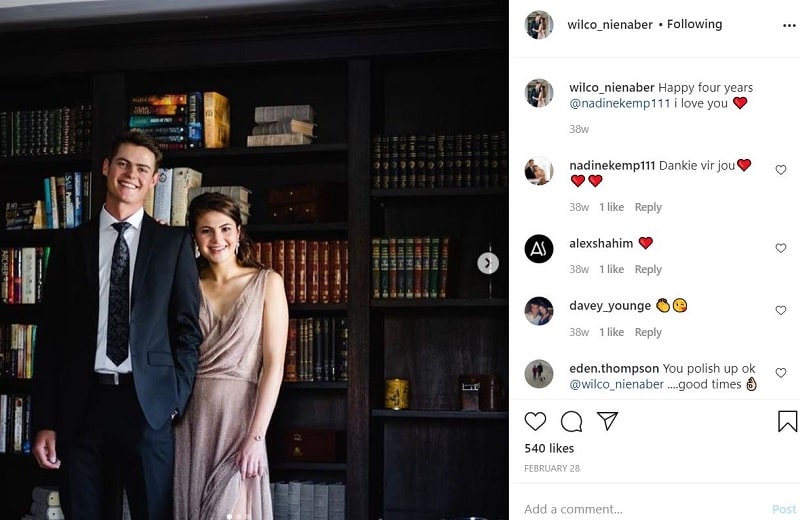 Wilco Nienaber Height, Weight, Age, Wife, Family, Biography & More 16 Wilco Nienaber is in a relationship with Nadine Kemp since 2016