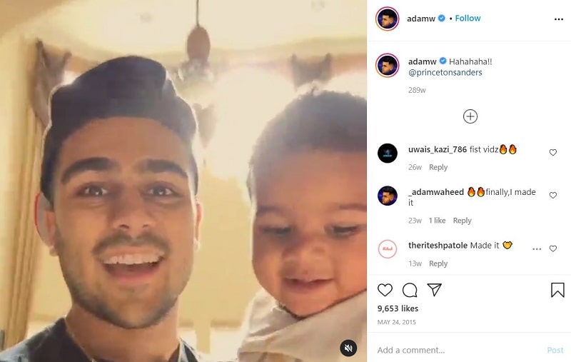 Adam Waheed Wiki, Age, Girlfriend, Height, Family, Biography & More 17 Adam Waheed's first Instagram Picture