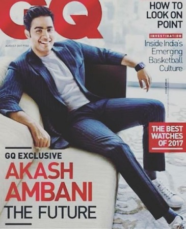 Akash Ambani Wiki, Age, Wife, Children, Family, Biography & More 20 Akash Ambani on the cover page of GQ magazine