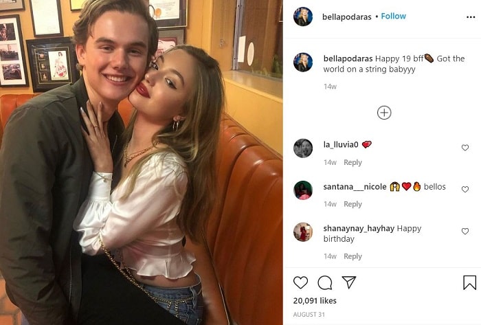 Bella Podaras: Age, Height, Weight, Boyfriend, Family, Biography & More 15 Bella Podaras posted a sweet message on Garrett Wareing's 19th birthday