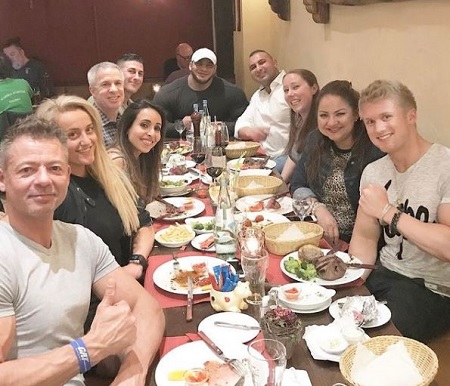 Big Ramy Wiki, Height, Weight, Age, Wife, Children, Family, Biography & More 4 Big Ramy having dinner with his friends
