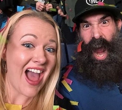 Brodie Lee (Luke Harper) Height, Weight, Age, Wife, Kids, Biography & More 11 Brodie Lee's spouse Synndy Synn