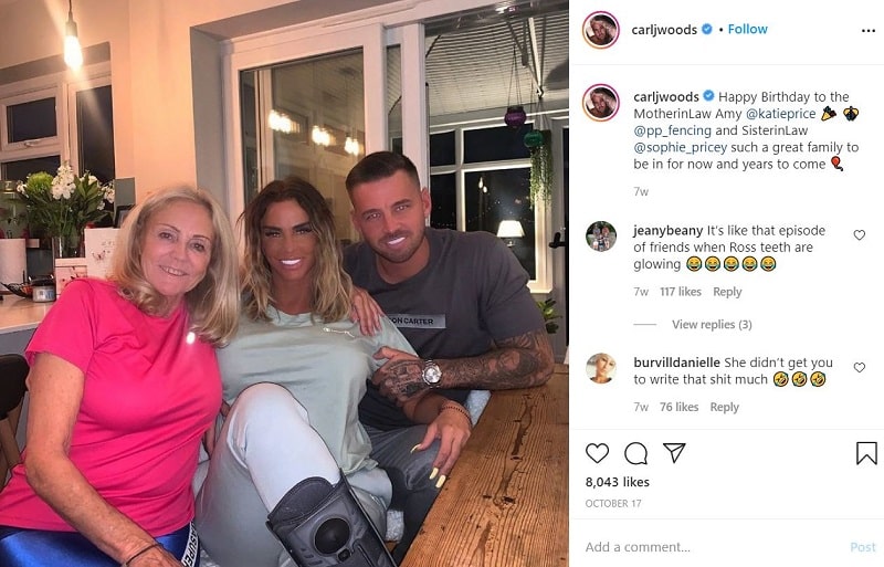 Carl Woods: Wiki, Age, Girlfriend, Height, Family, Biography & More 19 Carl Woods posted a picture of his mother-in-law Amy on his IG account