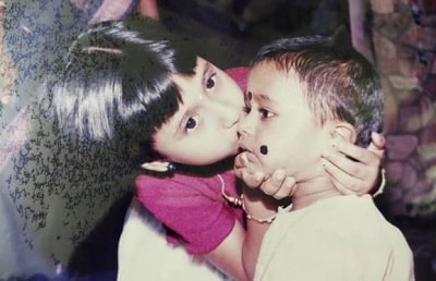 Adithya Bhaskar Wiki, Age, Height, Girlfriend, Family, Biography & More 3 Childhood photo of Adithya Bhaskar