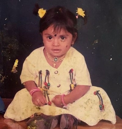 Childhood photo of Deepika Das