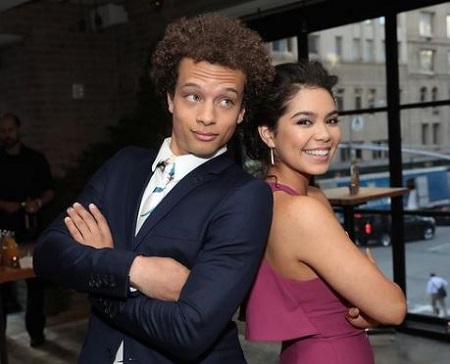Damon J. Gillespie Wiki, Height, Age, Girlfriend, Family, Biography & More 15 Damon J. Gillespie with actress Auli'i Cravalho