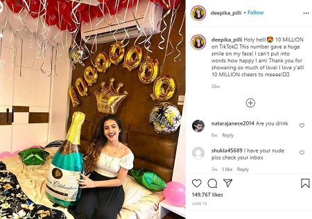 Deepika Pilli Wiki, Height, Age, Boyfriend, Family, Biography & More 12 Deepika Pilli crossed 10 million followers on TikTok