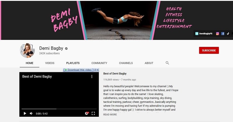 Demi Bagby Wiki, Height, Age, Boyfriend, Family, Biography & More 12 Demi Bagby has over 242,000 subscribers on her YouTube channel as of December 2020