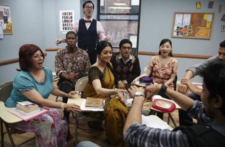 Maria Romano Wiki, Age, Husband, Net worth, Family, Biography & More 14 Maria Romano with the cast of English Vinglish
