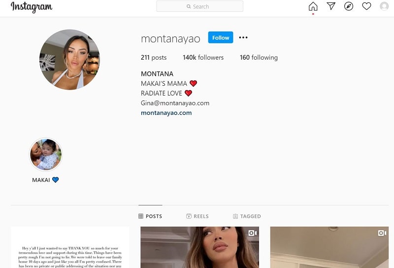 Montana Yao: Wiki, Age, Husband, Height, Family, Biography & More 16 Montana Yao has more than 140K followers on Instagram as of December 2020