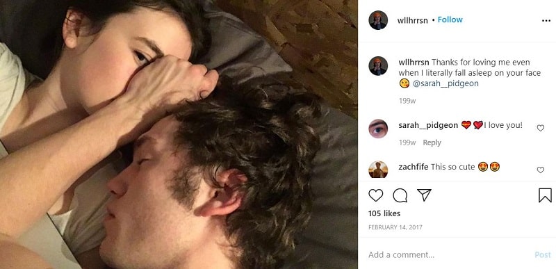 Sarah Pidgeon is dating Will Harrison