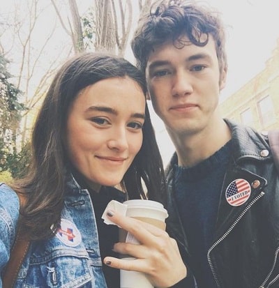 Sarah Pidgeon photographed with her boyfriend Will Harrison