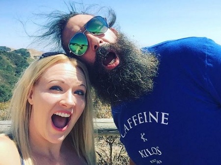 Synndy Synn (Amanda Huber) Wiki, Age, Husband, Children, Biography & More 12 Synndy Synn with her husband Brodie Lee