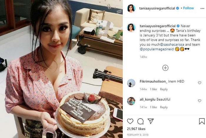 Tania Ayu Siregar's birthday