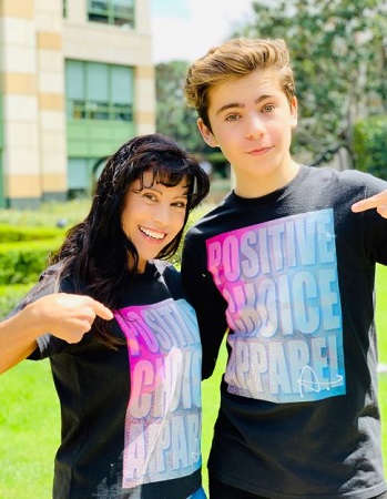 Ayden Mekus with his mother Maria Mekus