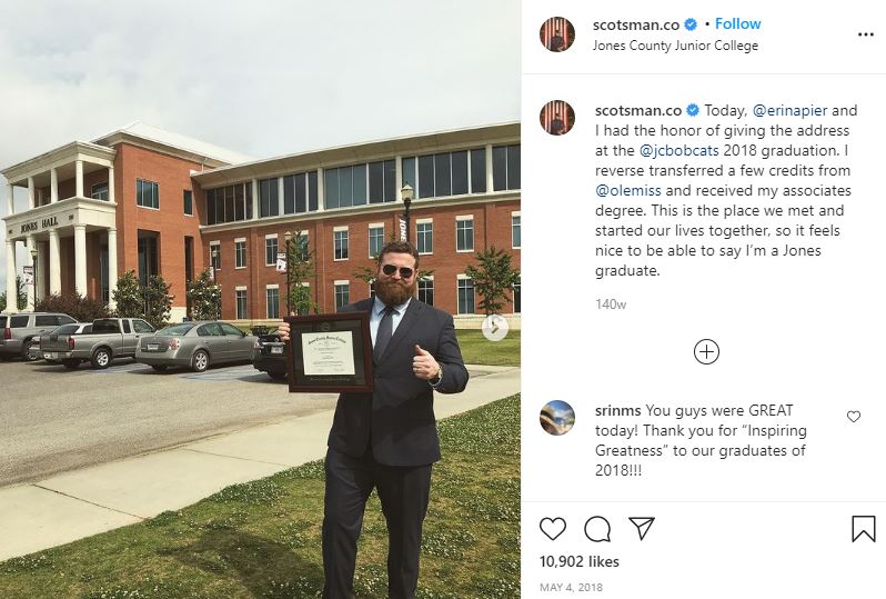 Ben Napier: Wiki, Biography, Age, Net worth, Wife, Children, Family, Height, Weight & More 4 Ben Napier recieved his associates degree