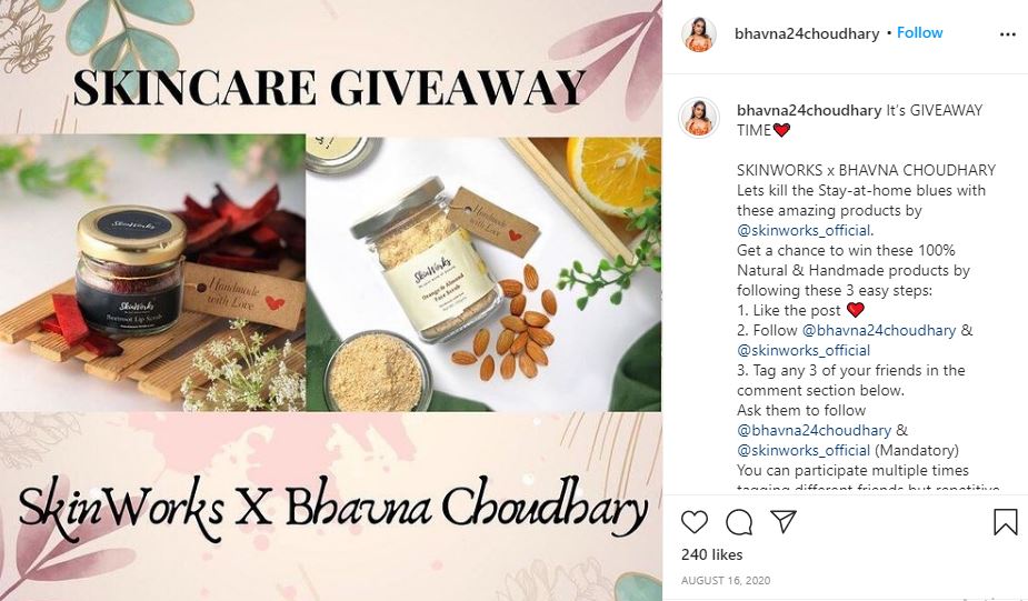 Bhavna Choudhary Wiki, Height, Age, Boyfriend, Net worth, Biography & More 18 Bhavna Choudhary's Skincare Giveaway
