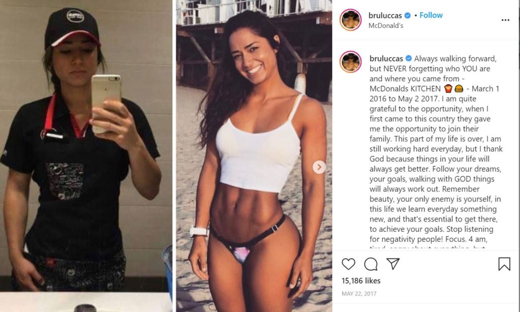 Bruna Luccas Wiki, Height, Age, Net worth, Boyfriend, Biography & More 9 Bruna Luccas instagram debut post