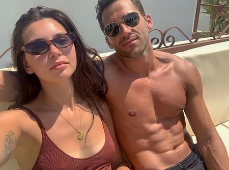 Caitlin Burles with her boyfriend Ollie Lindsay-Hague