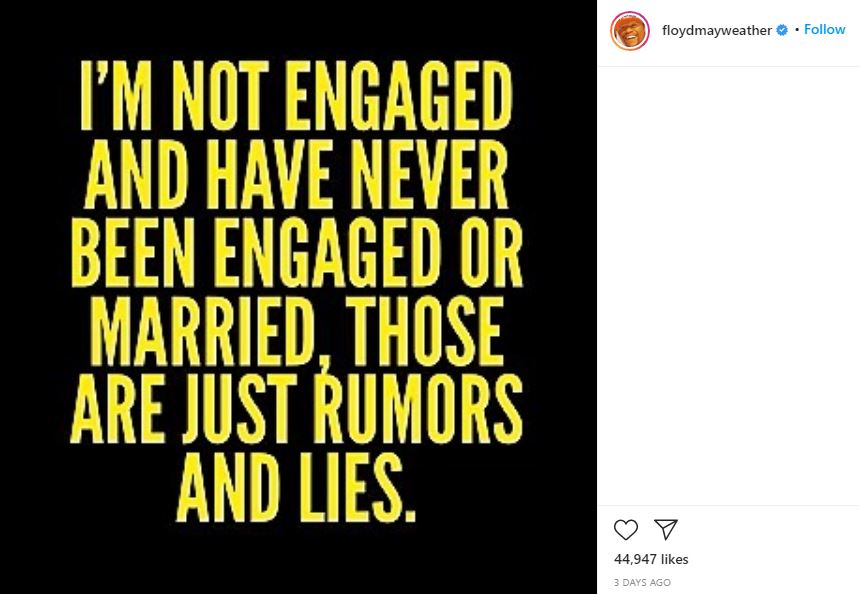 Floyd Mayweather's tweet