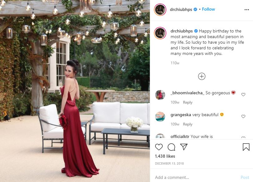 Gabriel Chiu wished his wife on her birthday
