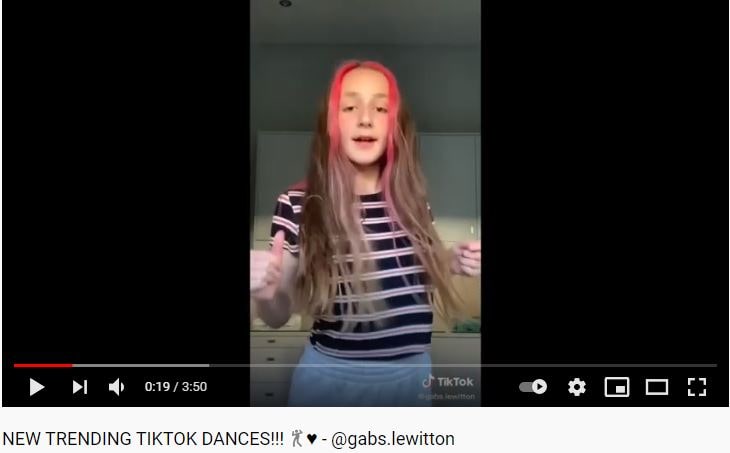 Gabs Lewitton TikTok dances are among the most trending videos.