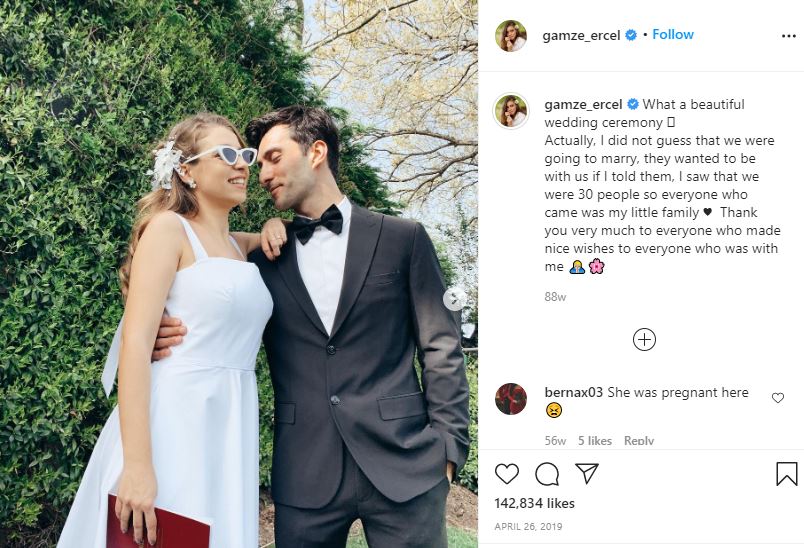 Gamze Er&ccedil;el wedding
