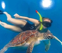Georgia Harrison loves to do scuba diving