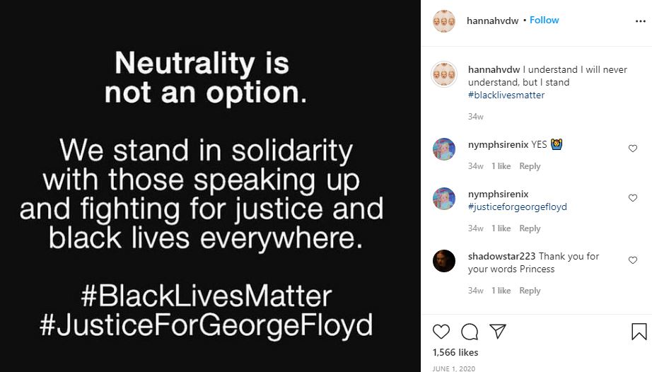 Hannah Van Der Westhuysen Wiki, Age, Height, Boyfriend, Family, Biography & More 19 Hannah Van supports Black Lives Matter